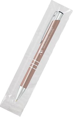 Custom Rose Gold Pens & Products: Delane® Softex Cello-Wrapped Gel-Glide Pen