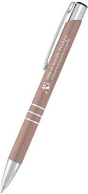 Rose Gold Personalized Pens: Delane® Softex Luster Gel-Glide Pen