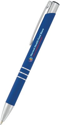 50 Custom Logo Laser Engraved Executive Pens Delane Full Color Spectrum Softex Pens Bulk Imprinted Promotional Products Pens by Amsterdam Printing