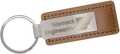 Holiday Gifts for Customers: Dual Leatherette Keychain Gift Set