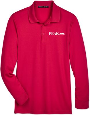 Custom Polo & Golf Shirts: D & J Crownlux Mens Plaited Long Sleeve Shirt