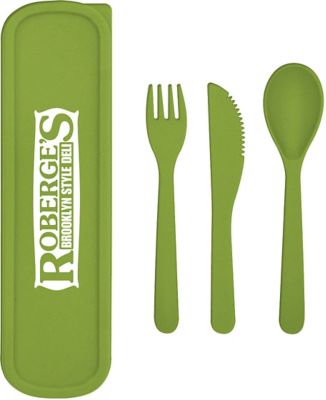 Holiday Gifts for Employees Under $5: On The Go Wheat Utensil Set