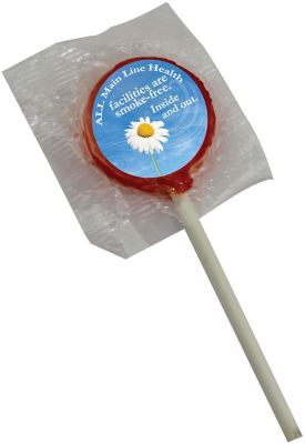 Lollipop With Full Color Round Label
