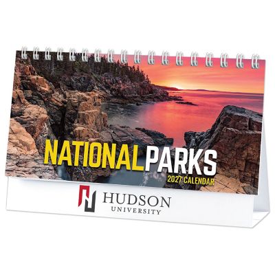 School Promotional Items: Full Color National Parks Desk Calendar