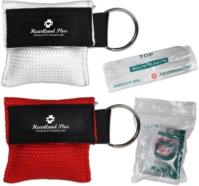 Mask Pouches: Disposable C.P.R. Mask In Pouch