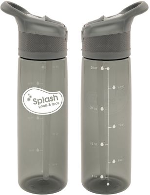 Water Bottles: Hydrate Tritan Bottle W Measurement 28 oz