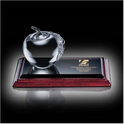 Apple Clear Leaf Award On Albion Plaque