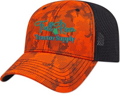 Custom Hats: Tactile Tonal Print Cap Embroidered