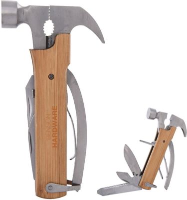 Holiday Gifts for Employees Under $20: 12-In-1 Multi-Funciton Wood Handle Hammer