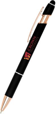 TAP Writing: Full Color Utlima Rose Gold Stylus Pen