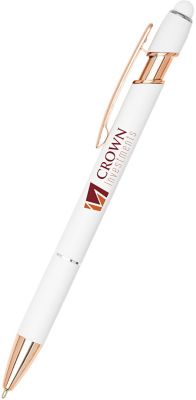 TAP Writing: Full Color Utlima Rose Gold Stylus Pen