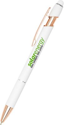 Custom Saratoga™ Pens: Fc Ultima Rose Gold Cello-Wrapped Stylus Pen