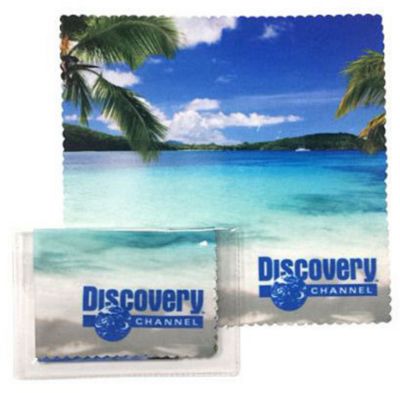 Stocked & Ready!: Microfiber 6X6 Cleaning Cloth In Pouch