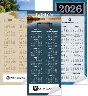 Full Color Magnetic Economy Calendar 3.5"X 8.5"