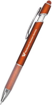 Screen Printed Pens: Ultima Comfort Luster Stylus Gel Pen