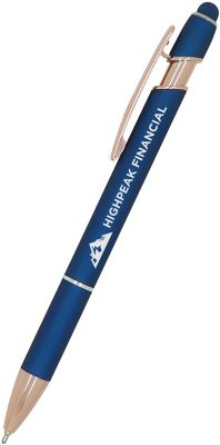 Xpress Soft Touch Stylus, Rose Gold, Metal Pens Engraved