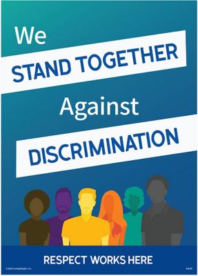 HR Forms: We Stand Together Against Discrimination Poster