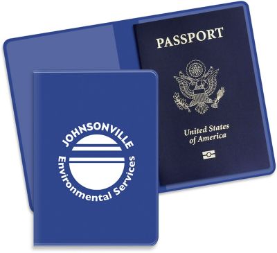 Custom Presentation & Document Folders With Logo: Economy Passport And Vaccine Card Case
