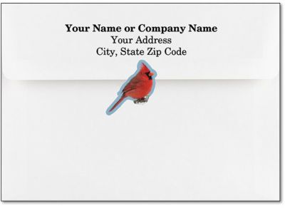 Envelope Seals: Cardinals Seals (Sheet) 25 Seals Per Sheet
