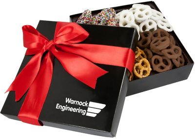 Valentine's Day Promotional Items: Gift Box With Assorted Mini Pretzels