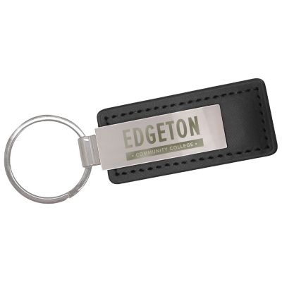 School Promotional Items: Leatherette Keychain