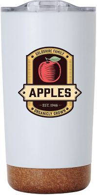 Custom Stainless Steel Tumblers & Travel Mugs: Full Color Cork Bottom Tumbler 18 oz