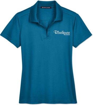 D & J Crownlux Performance Ladies Plaited Polo