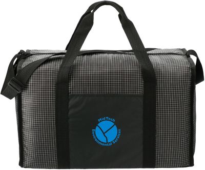 Duffel Bags: Grid Boxy Duffel