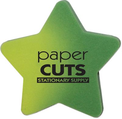 Custom Pencils: Mood Die Cut Eraser-Star