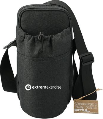 Traver rPET Adjustable Bottle Sling Cooler W/Pouch