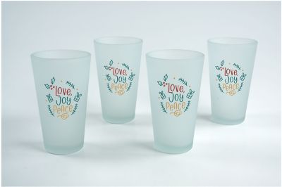 Ello Devon 18oz Glass Tumbler - Yellow