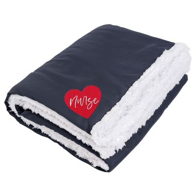 Healthcare Promotional Items: 100% Recycled PET Sherpa Blanket