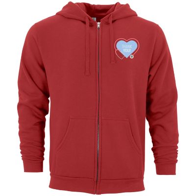 Nurses Appreciation: M&O Unisex Zipper Hoodie Full Colour