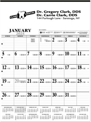 Large Contractor Wall Calendar