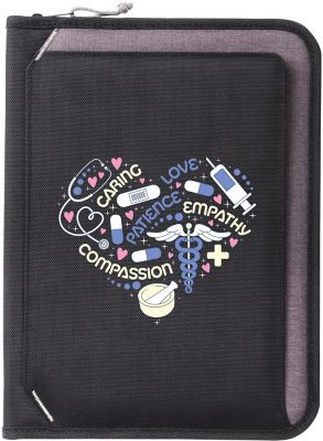 Healthcare Promotional Items: Full Colour Saratoga Summit RFID Padfolio