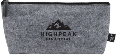 The Goods: The Goods Recycled Felt Zippered Pouch