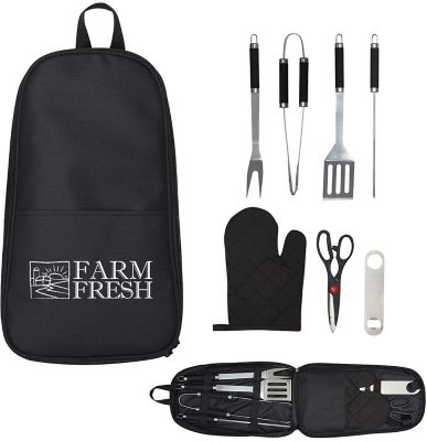 Doctors Day: 7 Piece Pit Master BBQ Set In Carry Case