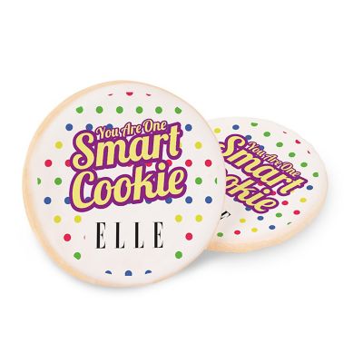 Company Christmas Party Favors: Full Color Custom Printed Cookie-2 Pack