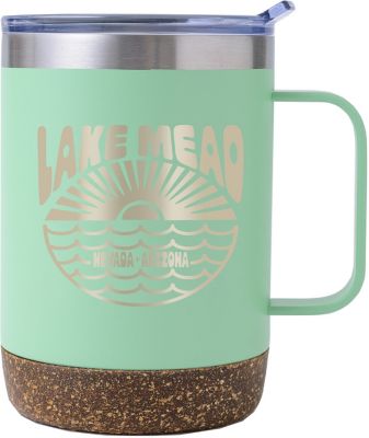 Saratoga: Saratoga Cork Bottom Brite Mug 12 oz