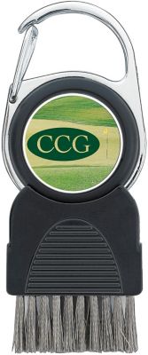 Golf Club Brush With Ball Marker