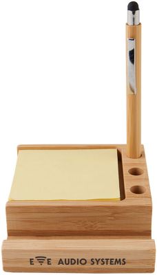 Office Products: Bamboo Desk Organizer With Phone Holder