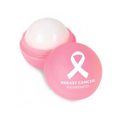 Breast Cancer Awareness: Round Soft Touch Lip Balm