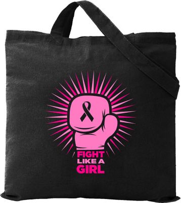 Breast Cancer Awareness: Full Colour Budget Cotton Tote 5 oz