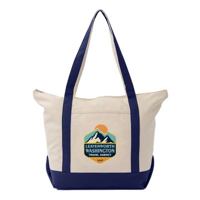 Souvenir: Full Color Saratoga Zippered Cotton Boat Bag 12 oz