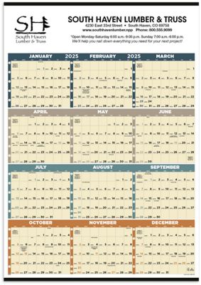 Time Management Span-A-Year Non-Laminated