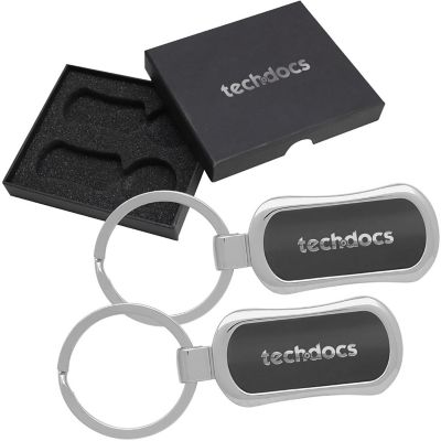 Custom Keychains: Dual Avner Keychain Gift Box Set