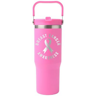 Breast Cancer Awareness: Saratoga Swing Handle Brite Tumbler 30 oz