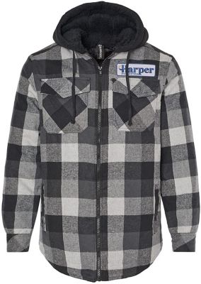 Burnside Quilted Flannel Hooded Jacket