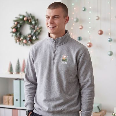 Holiday Gifting: Full Colour Unisex 1/4 Zip Fleece Pullover
