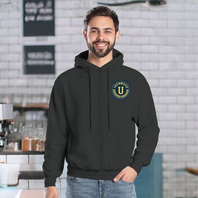 Sweatshirts: Unisex Fleece Full Zip Hoodie Full Color